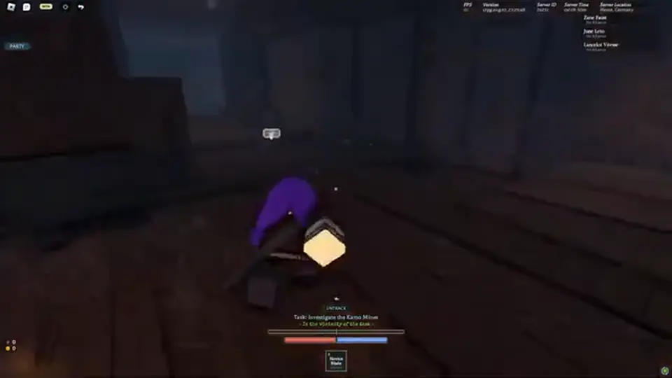 Clover RPG early HUD with a weapon and no grimoire yet