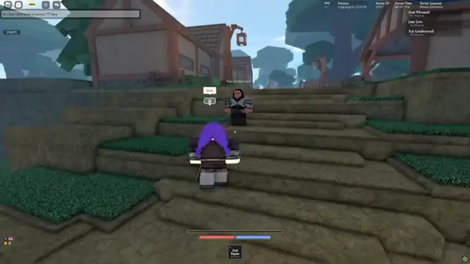 Clover RPG late first-session HUD with no redeem field
