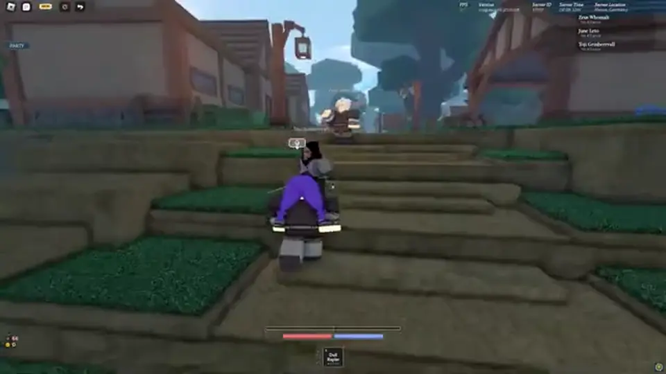 Clover RPG weapon swing with an on-screen magic effect